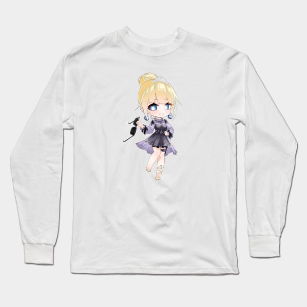 Amelia Watson Hololive Long Sleeve T-Shirt by Anatolegooch